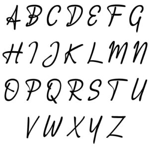 Account Signature brass stamp set